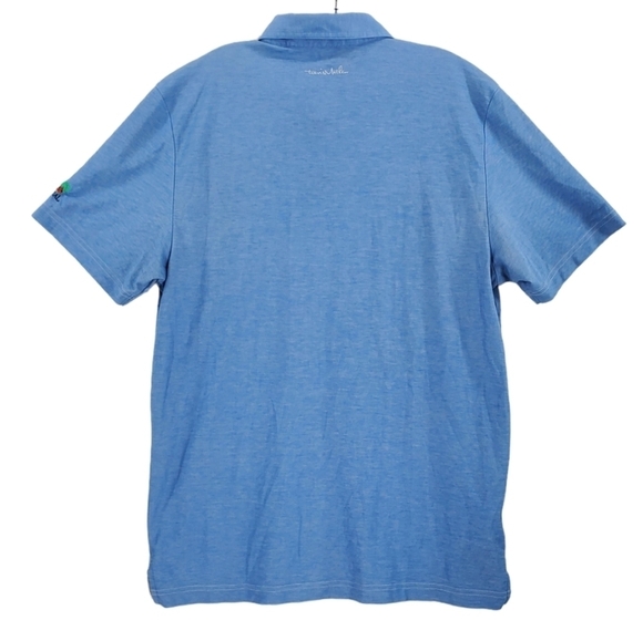 Travis Mathew Shirt Mens L Blue Polo Golf Colonial CC Logo Pima Cotton Blend - Picture 14 of 14